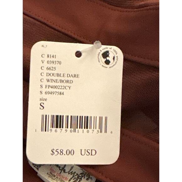 Free People Intimately Love Bound Cut-Out Bodysuit in Chocolate Size Small - Picture 4 of 8